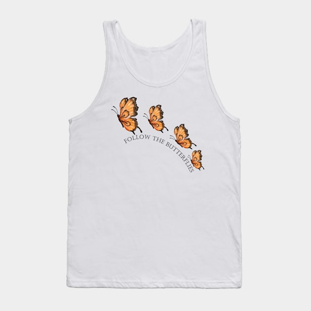 Follow the Butterflies Tank Top by SunnieSydney